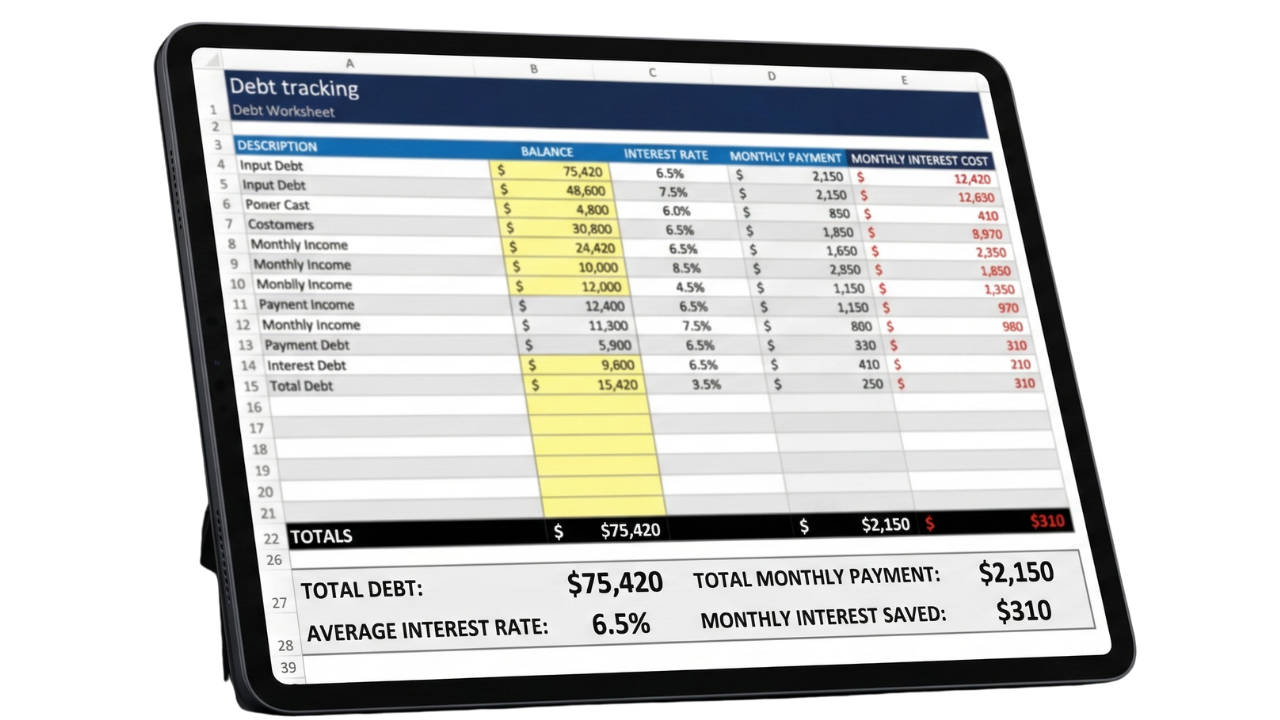Debt Destroyer Tracker preview